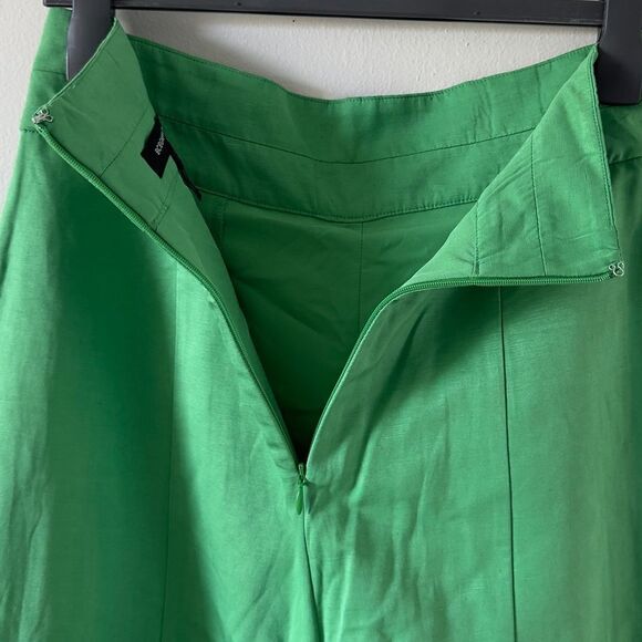 ⭕️ BCBGMAXAZRIA Pants Emerald Green Wide Leg Small - Picture 6 of 7